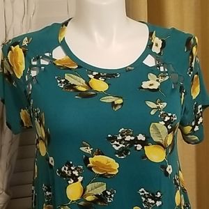 Multicolored dress in size large.